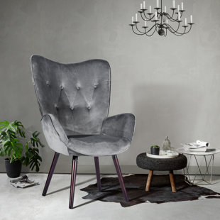 Grey Ethelsville Upholstered Accent Chair 